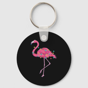 Chaveiro Engraçado Xmas Luz Nk Flamingo No Natal Trocal