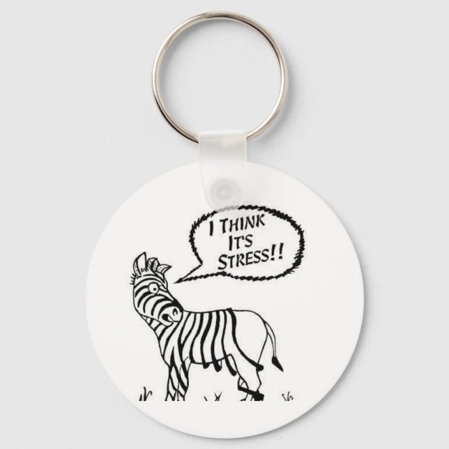 Chaveiro Engraçado Zebra Key Chain (Frente)