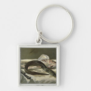 Chaveiro Enguia de Manet   e salmonete vermelho, 1864