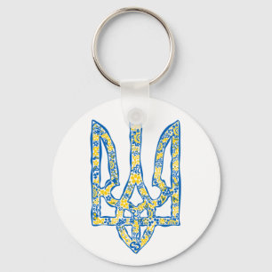 Chaveiro Énica nacional ucraniana emblem trident trizub