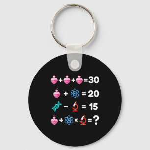Chaveiro Enigma de Matemática de Ciência do Vale do Amor Qu