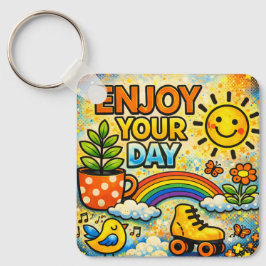 Chaveiro Enjoy Your Day Keychain