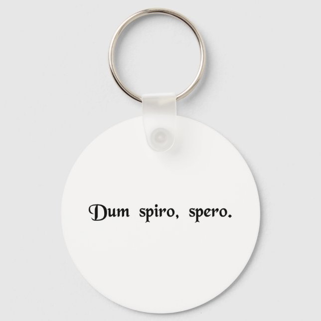 Chaveiro Enquanto respiro, espero. (Frente)