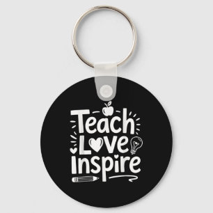Chaveiro Ensinar Amor Inspira Camisa De Volta Para O Profes
