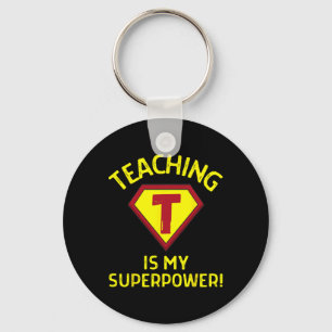 Chaveiro Ensinar é meu superpoder - Professor primário dive
