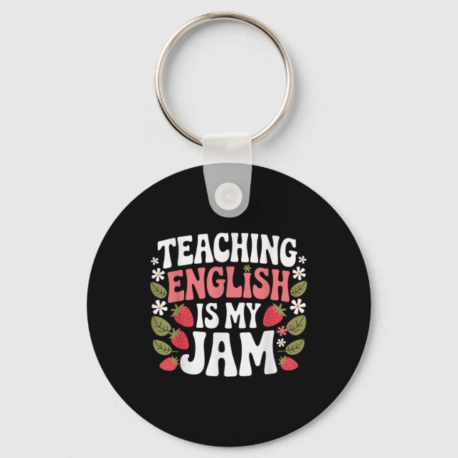 Chaveiro Ensinar Inglês É Meu Professor De Jam De Volta À E (Frente)