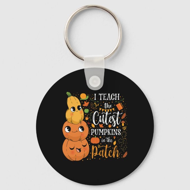 Chaveiro Ensinar Uma Queda Corajosa Pumpkin No Professor De (Frente)