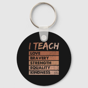 Chaveiro Ensino Amar Força Bravery História Negra Mês