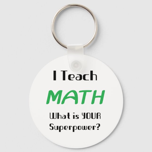 Chaveiro ensino de matemática (Frente)