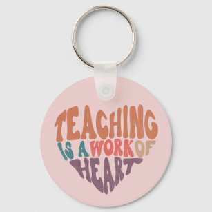Chaveiro Ensino é uma obra de arte do coração de professor 