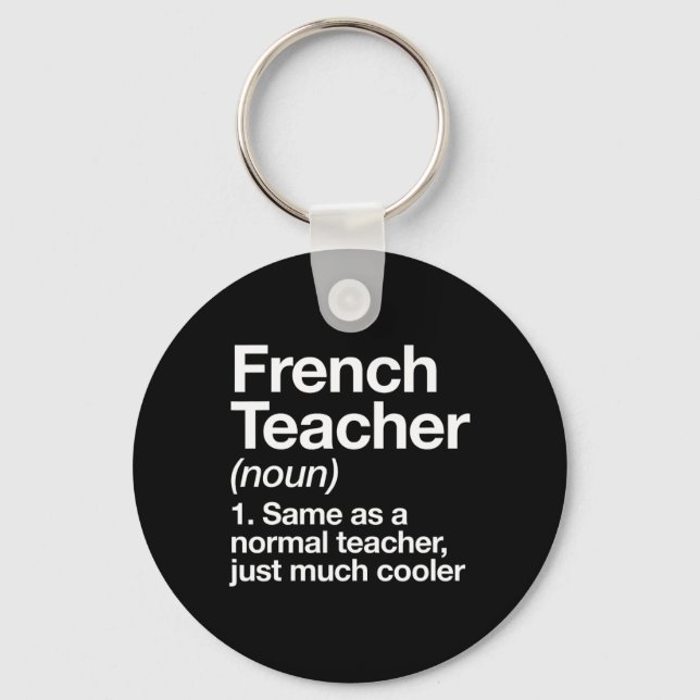 Chaveiro Ensino Francês Diversão Definição De Professores D (Frente)