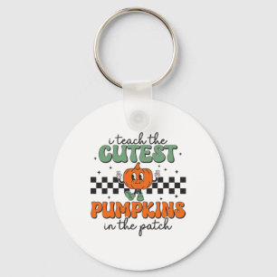 Chaveiro Ensino Os Pumpkins Mais Bonitos No Patch Retro Tea