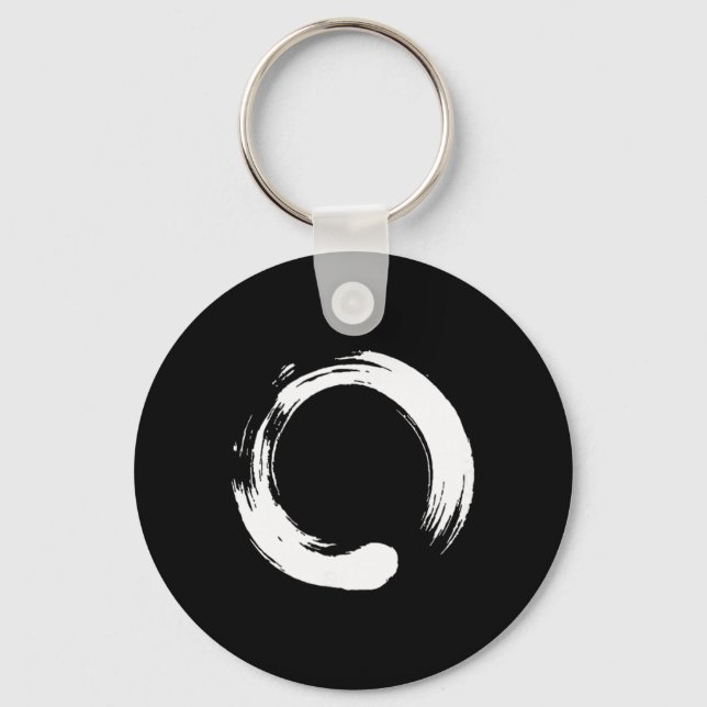 Chaveiro Enso, Zen, Círculo, Meditação Buda Japão Caligr (Frente)