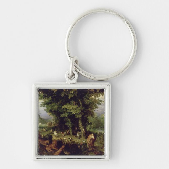 Chaveiro Enterre ou o paraíso terrestre, 1607-08 (óleo na (Frente)