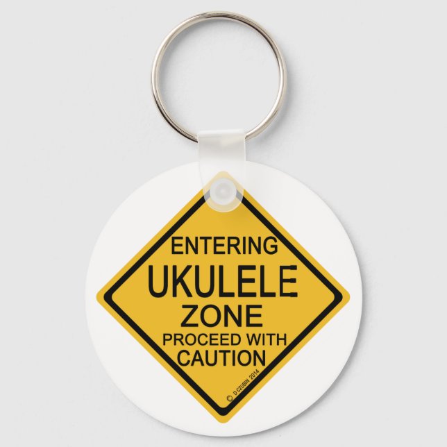 Chaveiro Entrando na Zona Ukulele (Frente)