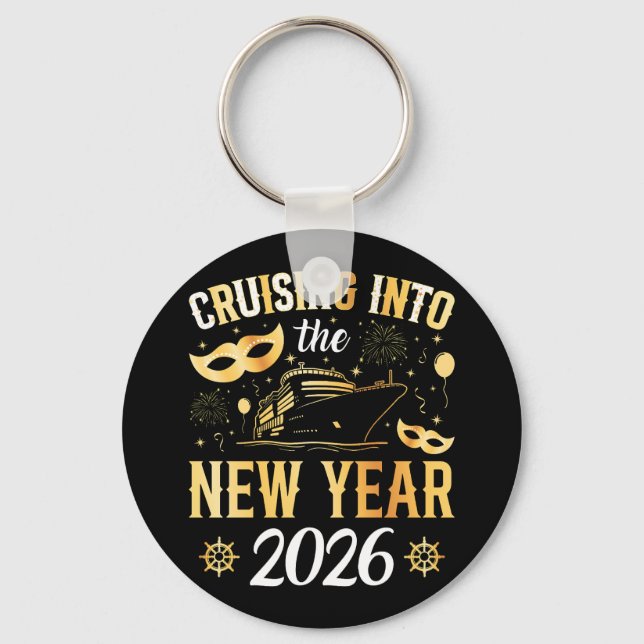 Chaveiro Entrando no Ano Novo 2026 Círculo (Frente)