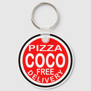 Chaveiro Entrega de Pizza Coco