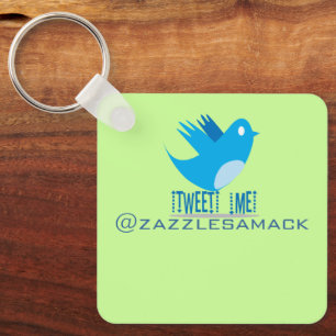 Chaveiro Envie-me um tweet no seu endereço de tweet