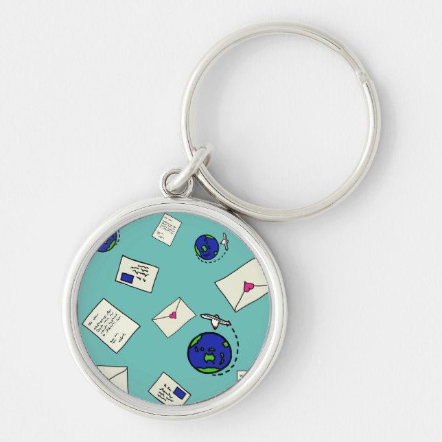 Chaveiro Envie um e-mail pelo mundo (Frente)