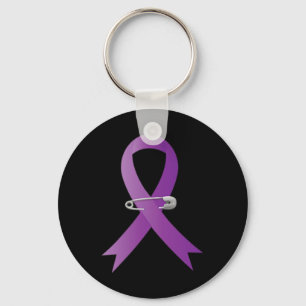 Chaveiro Epilepsia Consciência Purple Ribbon Super Hero