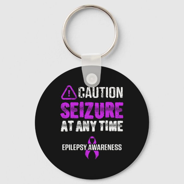 Chaveiro Epilepsy Awareness Seizure Epileptic Warrior Survi (Frente)