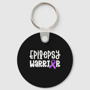Chaveiro Epilepsy Warrior Kids Purple Ribbon Awarness