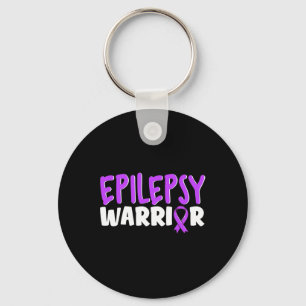 Chaveiro Epilepsy Warrior Kids Purple Ribbon Sensibilização