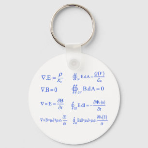Chaveiro equação da física do maxwell
