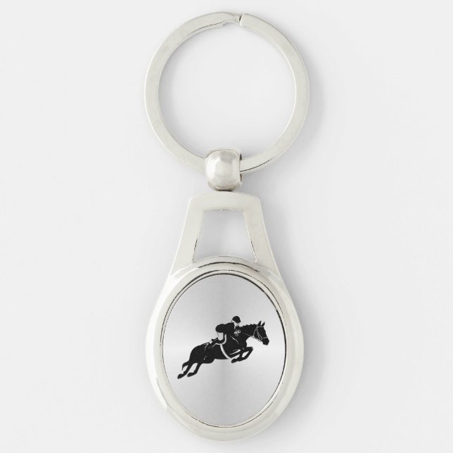 Chaveiro Equestrian Jumper Horse (Frente)