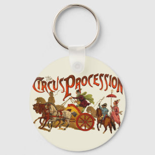 Chaveiro Equídeos de Palhaços Antigos do Circo