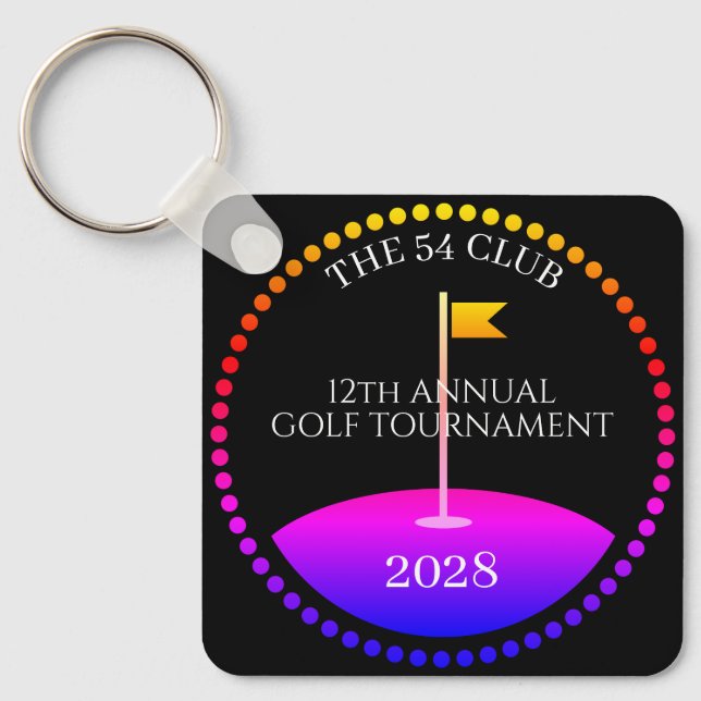 Chaveiro Equipamento de Golfe de Torneio Moderno (Frente)