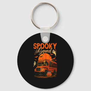Chaveiro Equipe assustadora de halloween esqueleto dirigind