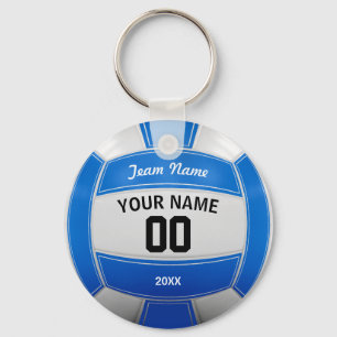 Chaveiro Equipe Azul do Jogador de Voleibol
