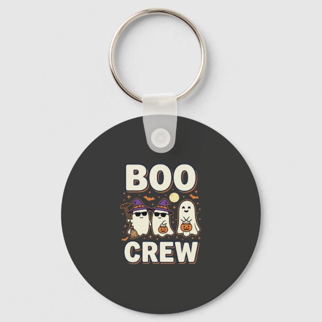 Chaveiro Equipe Boo Fantasmas de Halloween Design Vetorial_ (Frente)