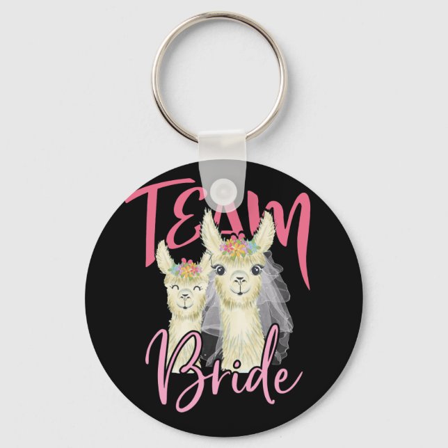 Chaveiro Equipe Bride Llama Bridesmaids Alpaca (Frente)