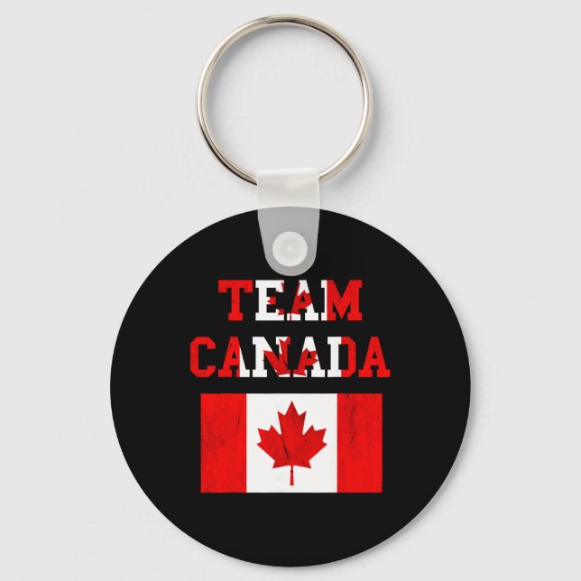 Chaveiro Equipe Canadá Folha de Bordo Equipe de Futebol Can (Frente)