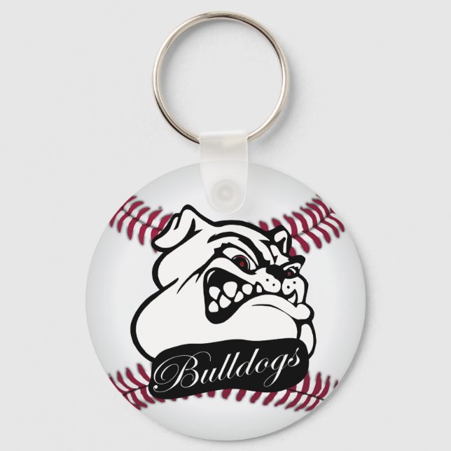 Chaveiro Equipe da Buldogue Mascot Baseball (Frente)