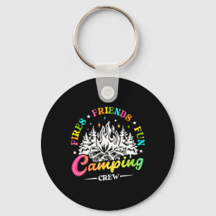 Chaveiro Equipe de Acampamento Ateia Amigos Diversão Vibraç