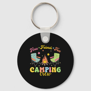 Chaveiro Equipe de Acampamento Família Amigos Garotas Crian