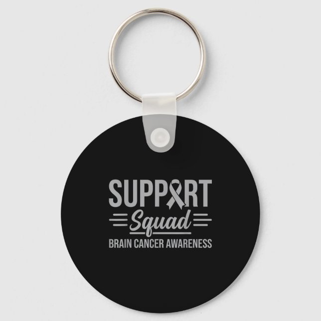 Chaveiro Equipe de apoio conscientização sobre tumor cerebr (Frente)
