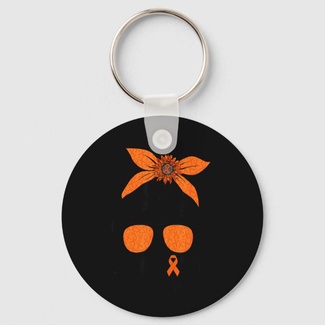 Chaveiro Equipe de Apoio Laranja Feminino Conscientização s (Frente)