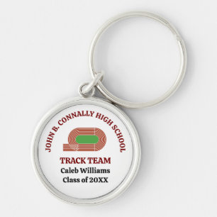 Chaveiro Equipe de atletismo Maroon personalizada para corr
