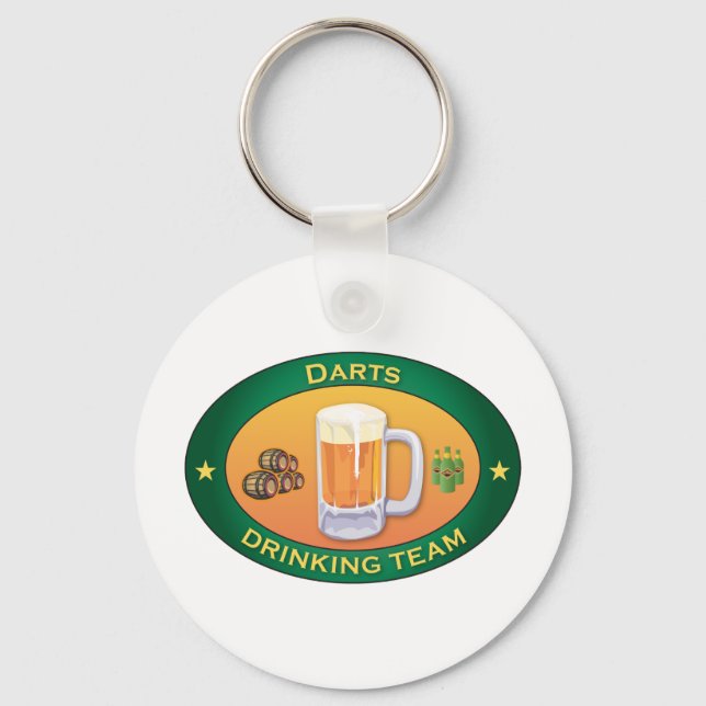 Chaveiro Equipe de Bebendo Darts (Frente)