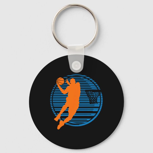 Chaveiro Equipe de Bola de Esporte do Dunplayer de Basquete (Frente)