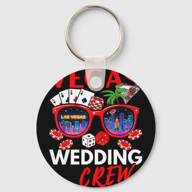 Chaveiro Equipe de casamento engraçada de Las Vegas 2026 de (Frente)