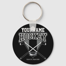 Chaveiro Equipe de Coletor de Hóquei em NOME Personalizado