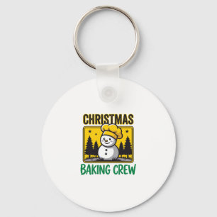 Chaveiro Equipe de Confeitaria de Natal Boneco de Neve Desi