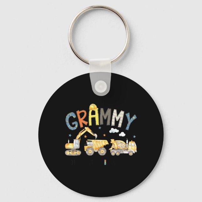Chaveiro Equipe de Construção Grammy Excavadeira Menino de  (Frente)