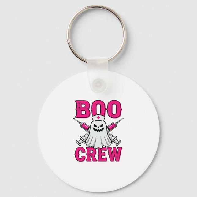 Chaveiro Equipe de Enfermeira Fantasma Halloween (Frente)