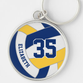 Chaveiro equipe de garotos de ouro azul de voleibol persona